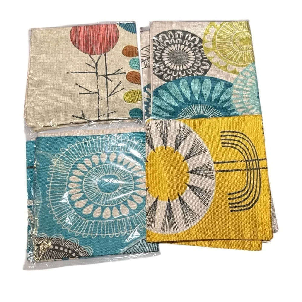 NEW! Colorful Floral Patterned Pillow Cases